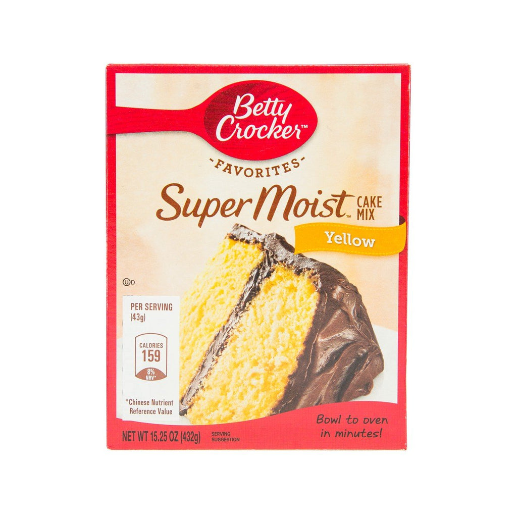 BETTY CROCKER Supermoist Cake Mix - Yellow  (432g)