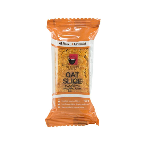 ALL NATURAL BAKERY Oat Slice - Almond & Apricot  (100g)