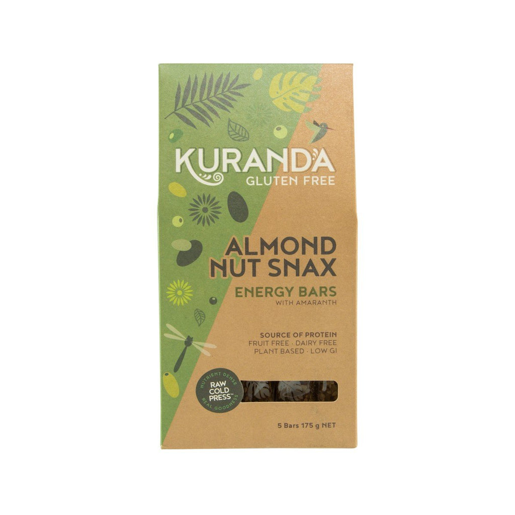 KURANDA Almond Nut Snax Energy Bars with Amaranth  (175g)