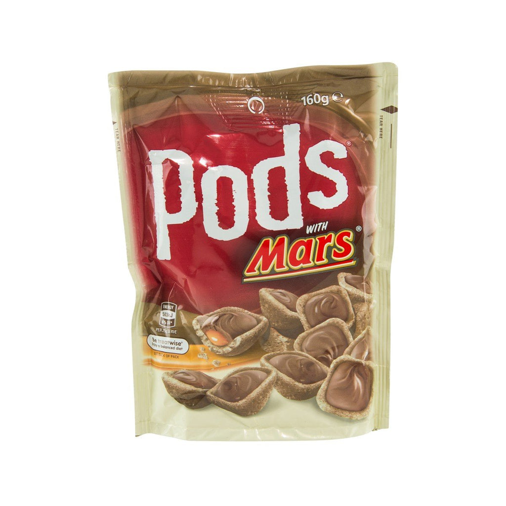 PODS Biscuit Wafer with Mars Caramel & Milk Chocolate  (160g)