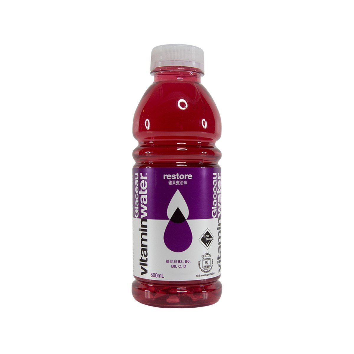 GLACEAU Vitamin Water - Restore Fruit Punch (Vitamins B3, B6) (500mL ...