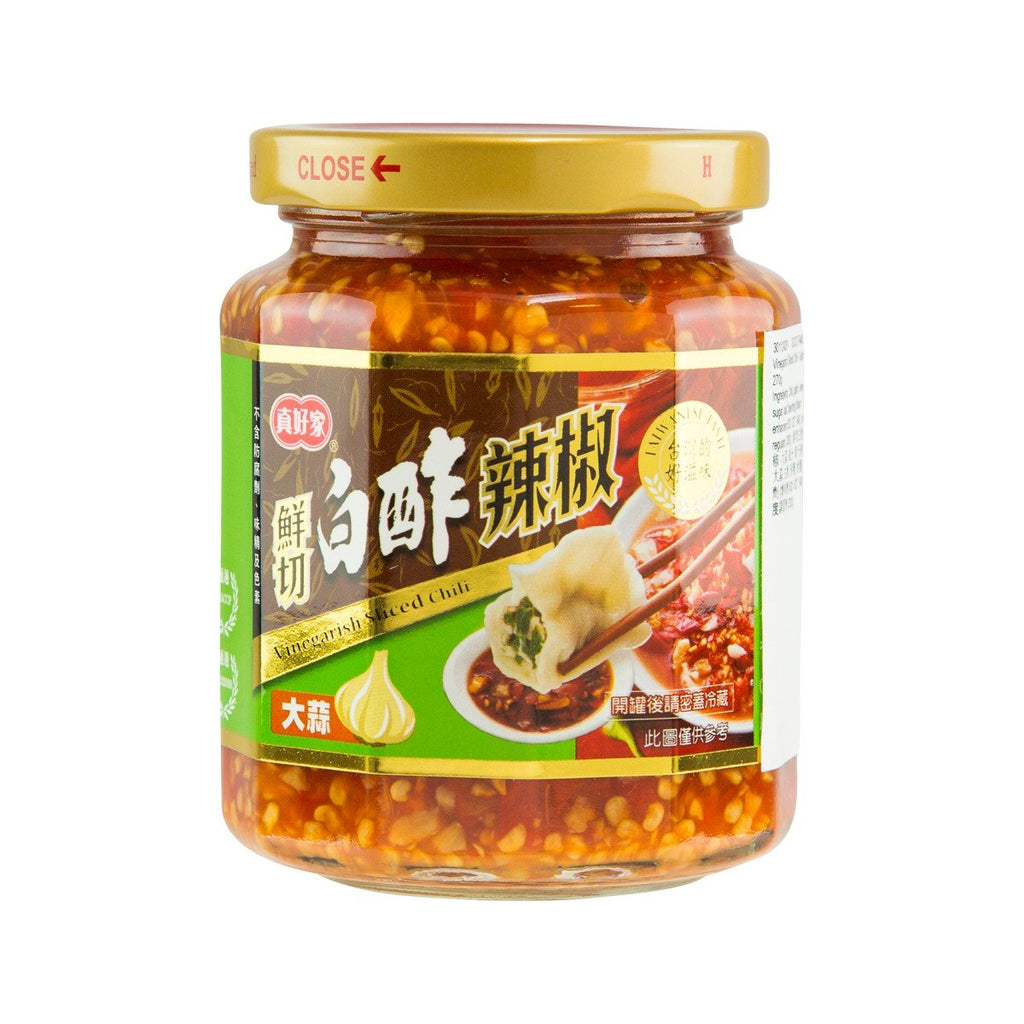 GOOD FAMILY Vinegarish Sliced Chili - Garlic  (270g)