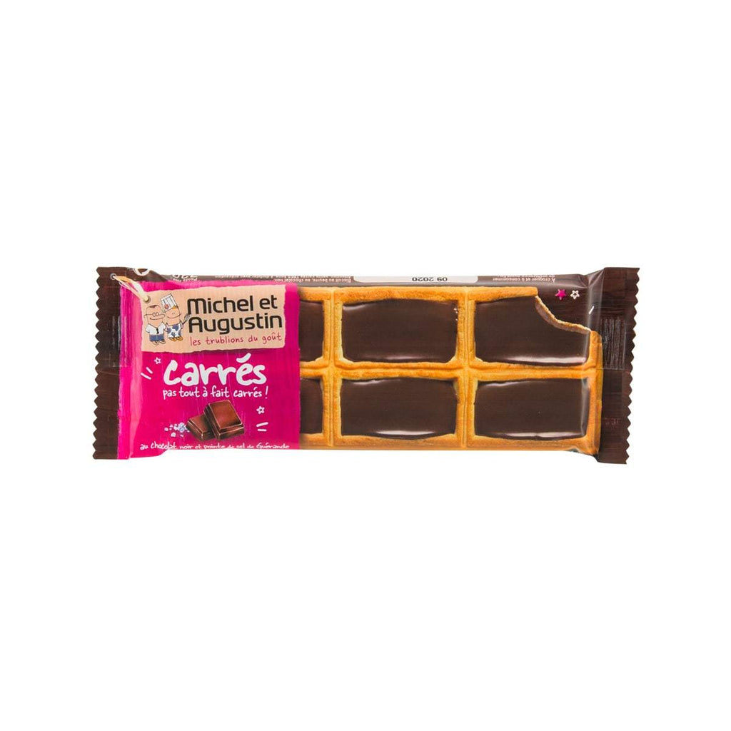 MICHEL & AUGUSTIN Cookie Squares - Dark Chocolate with Sea Salt  (73g)