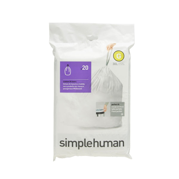SIMPLEHUMAN Trash Bag-Code G-Type 30L 20P  (20pcs)