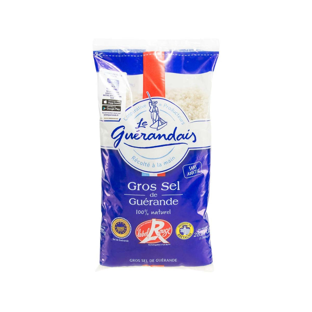 LE GUERANDAIS Red Label Coarse Grey Sea Salt From Guerande  (800g)
