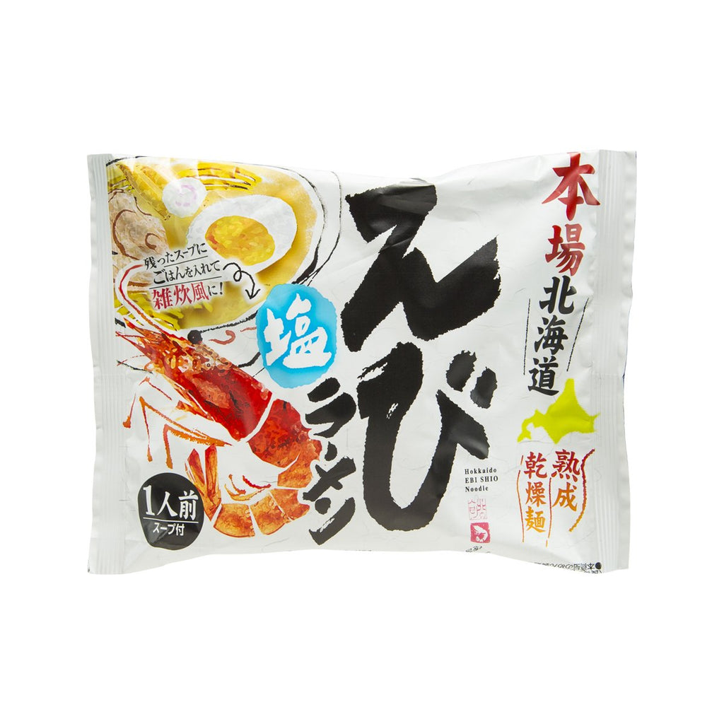 FUJIWARA SEIMEN Hokkaido Ramen Noodle - Shrimp & Salt Soup  (111.5g)