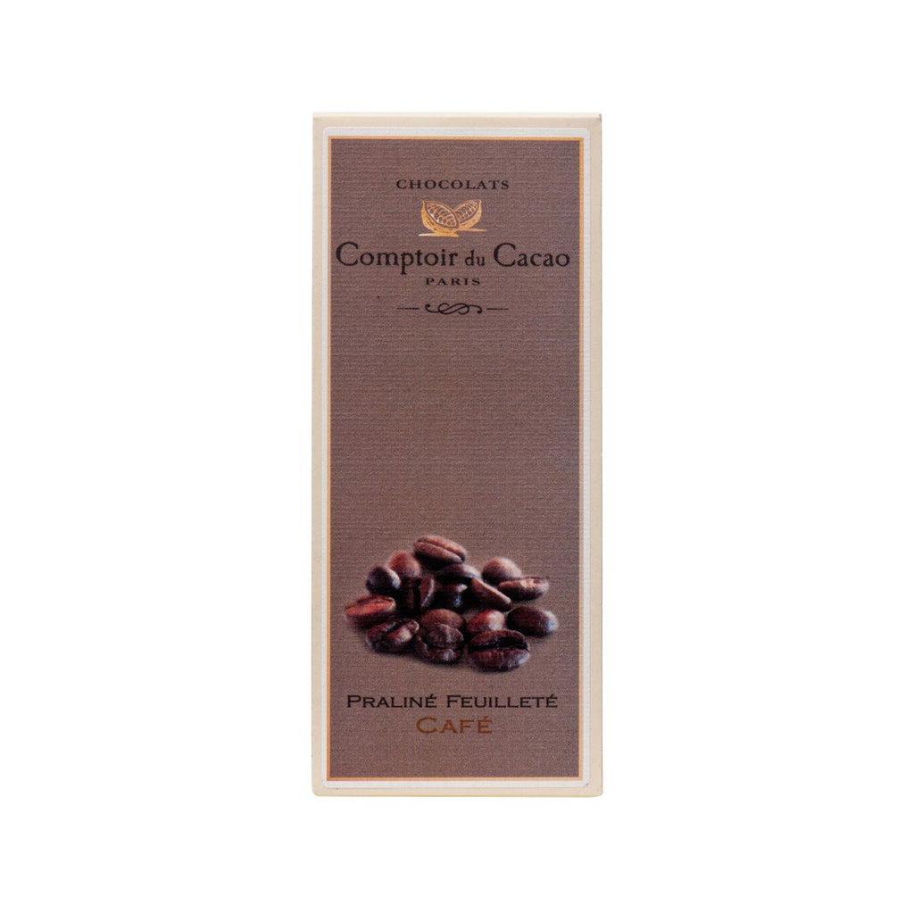 COMPTOIR DU CACAO Coffee Praline Dark Chocolate  (80g)