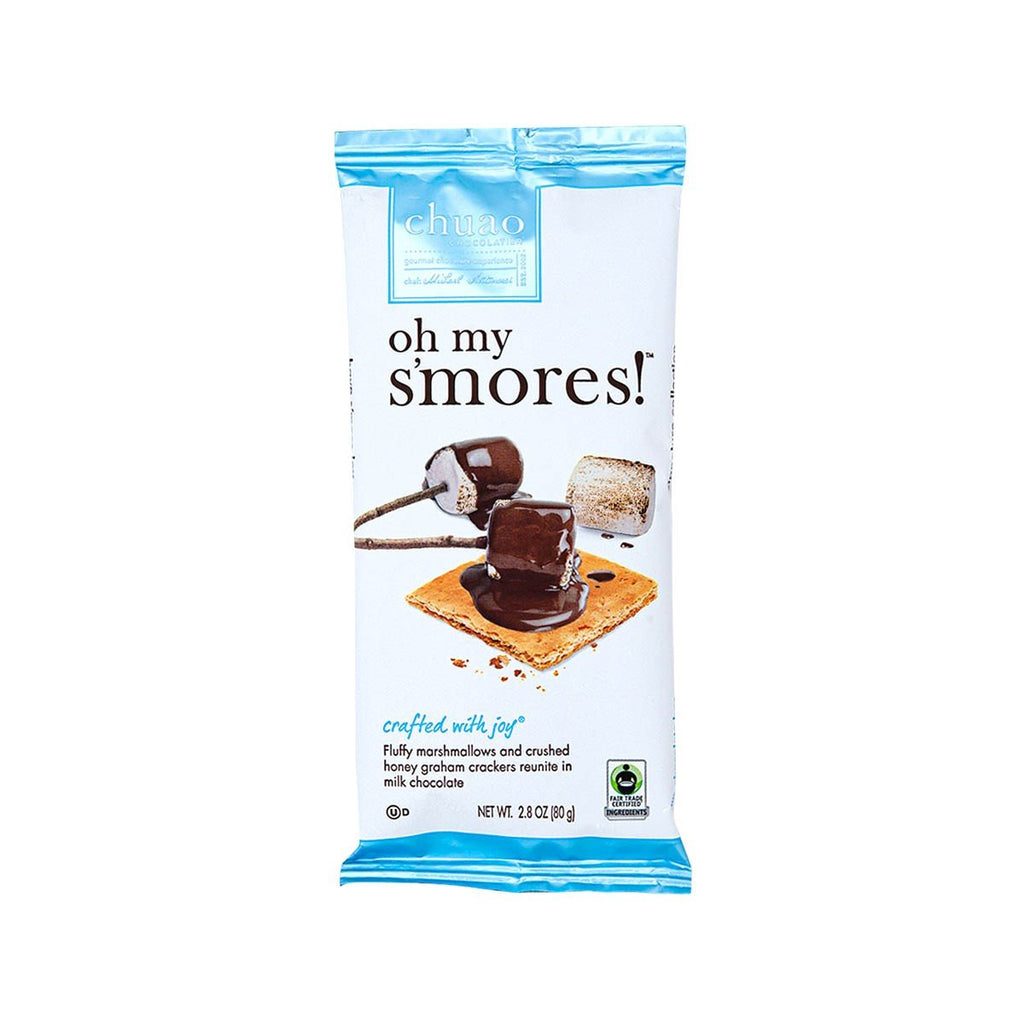 CHUAO CHOCOLATIER Gourmet Handcrafted Chocolate - Marshmallows and Honey Graham Crackers  (80g)