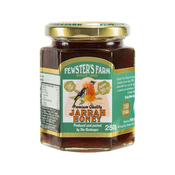 FEWSTER'S FARM 100% Organic Australia Jarrah Honey - TA20+  (250g)