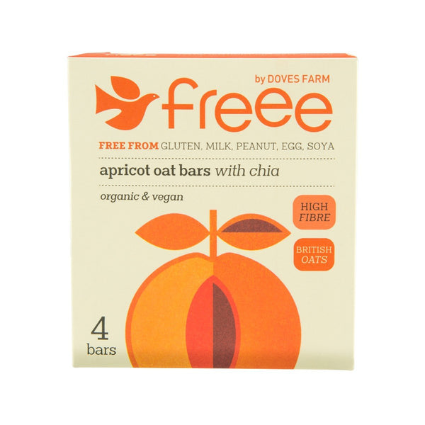 DOVES FARM Freee Apricot Oat Bars with Chia  (4 x 35g)