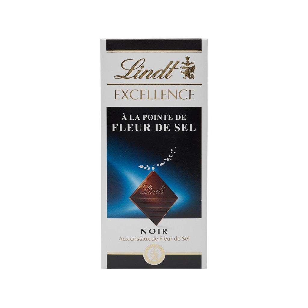 LINDT Excellence Dark Chocolate with Sea Salt  (100g)