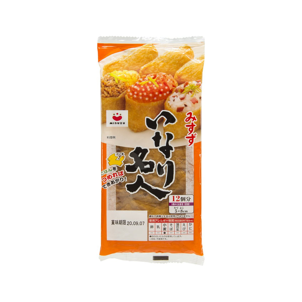 MISUZU Inariage Seasoned Bean Curd Skin - Square  (12pcs)