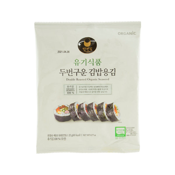 MANJUN Double Roasted Organic Seaweed  (22g)