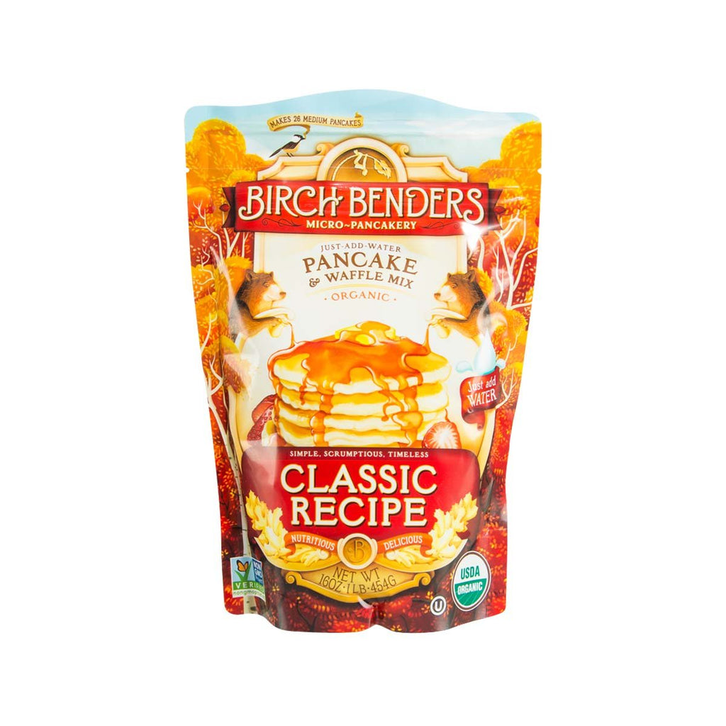 BIRCH BENDERS Organic Pancake & Waffle Mix - Classic Recipe  (454g)