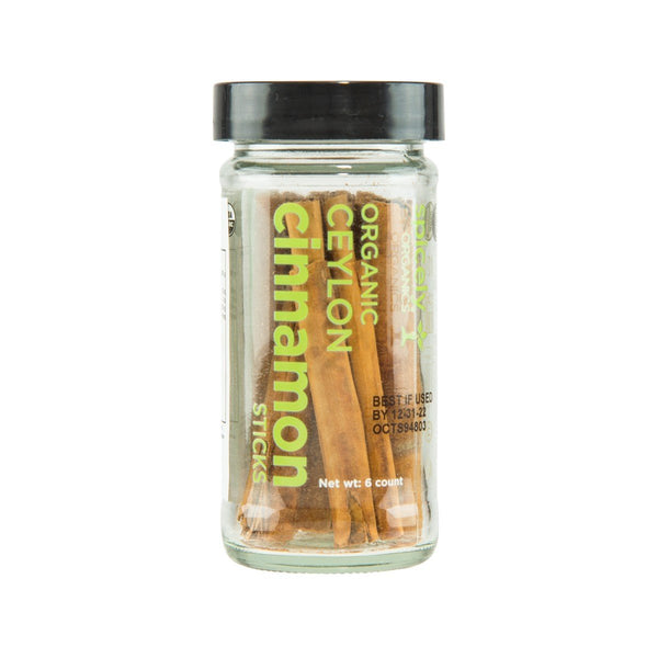 SPICELY Organic Ceylon Cinnamon Sticks  (6pcs)