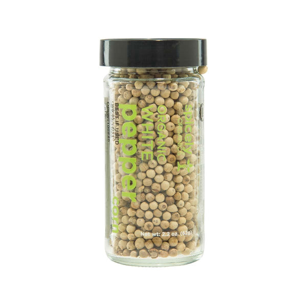 SPICELY Organic White Peppercorn  (62g)