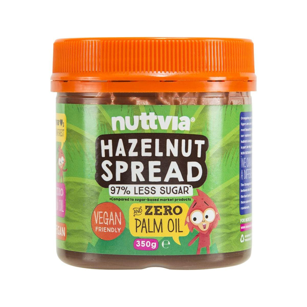 NUTTVIA Low Sugar Hazelnut Spread  (350g)