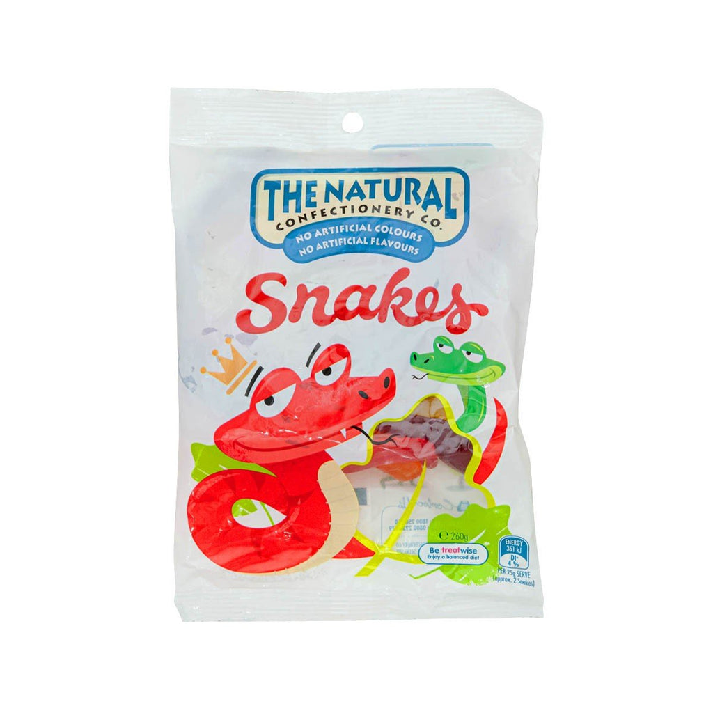 NATURAL CONFECTIONERY Jelly Confectionery - Snakes  (260g)