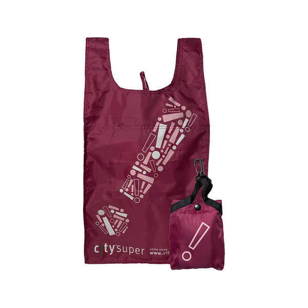CITYSUPER "!" Graphic Environmental Pocketable Bag-Mauve