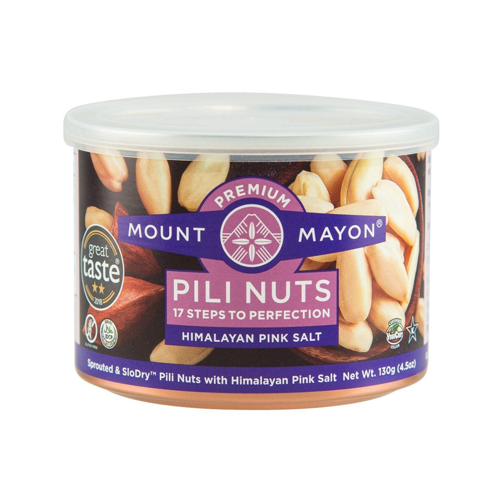 MOUNT MAYON Sprouted & SloDry Pili Nuts with Himalayan Pink Salt  (130g)
