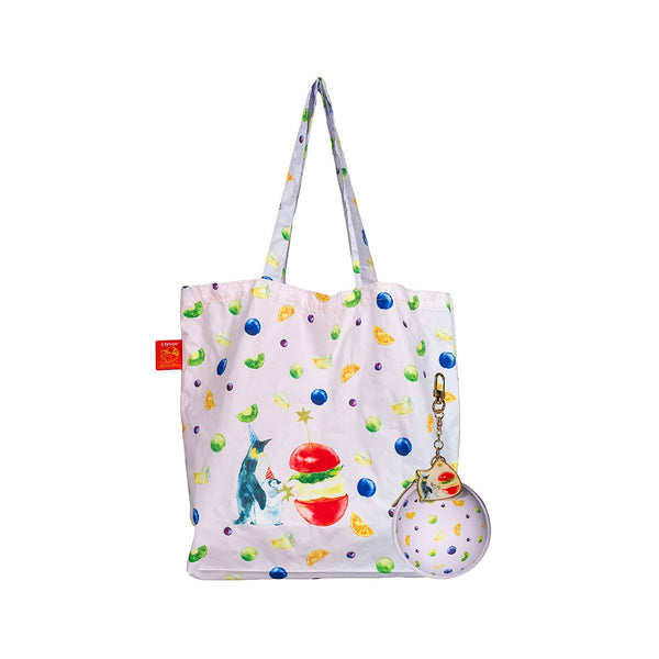 CITYSUPER X MURATA "Happy Party" Ball-Shaped Foldable EV bag-Penguin