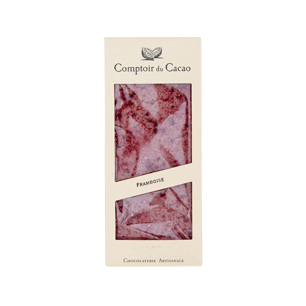 COMPTOIR DU CACAO Gourmet Bar Ruby Chocolate - Raspberry  (90g)