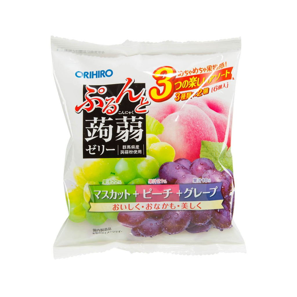ORIHIRO Konnyaku Jelly - Muscat & Peach & Grape  (120g)