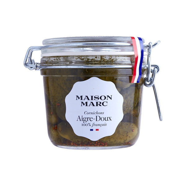 MAISON MARC Gherkin Aigre-Doux (Hot Sweet & Sour Pickles)  (380g)
