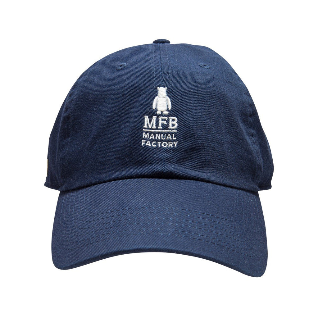 MANUAL FACTORY CTN Washed Cap NH1400 Navy w Embroidery