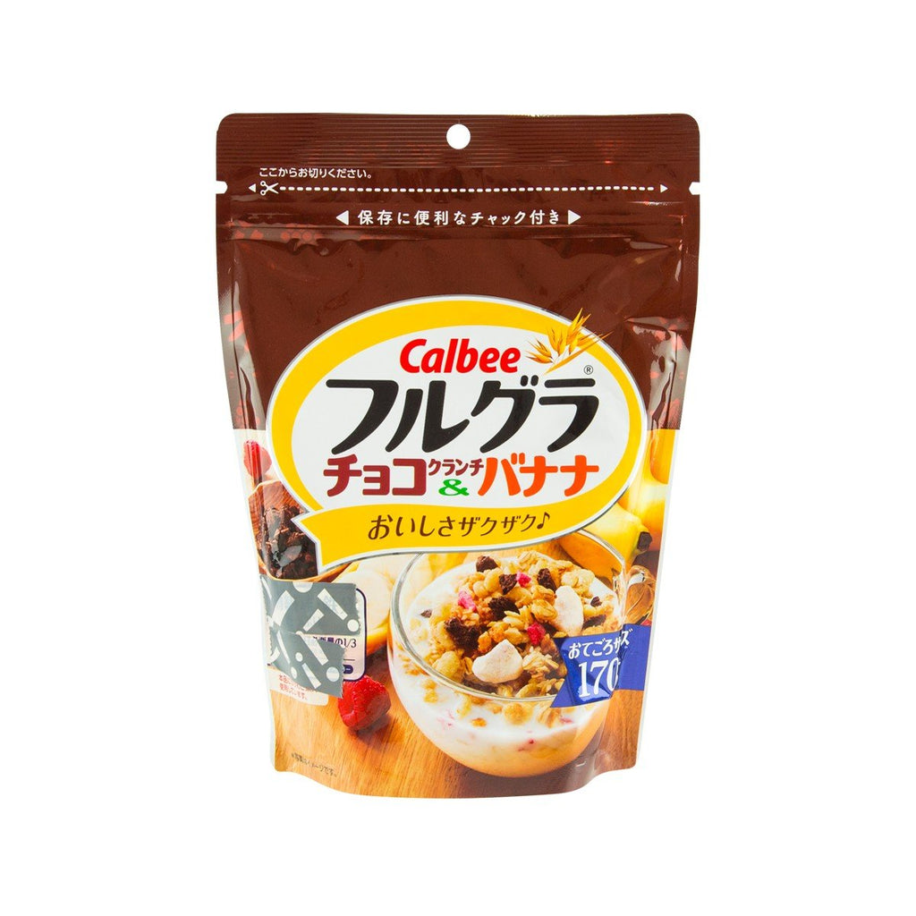 CALBEE Frugra Fruits Granola - Chocolate Crunch & Banana  (170g)
