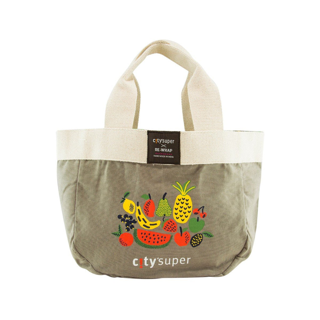 CITYSUPER Reversible Organic Cotton Handbag (S) - Grey