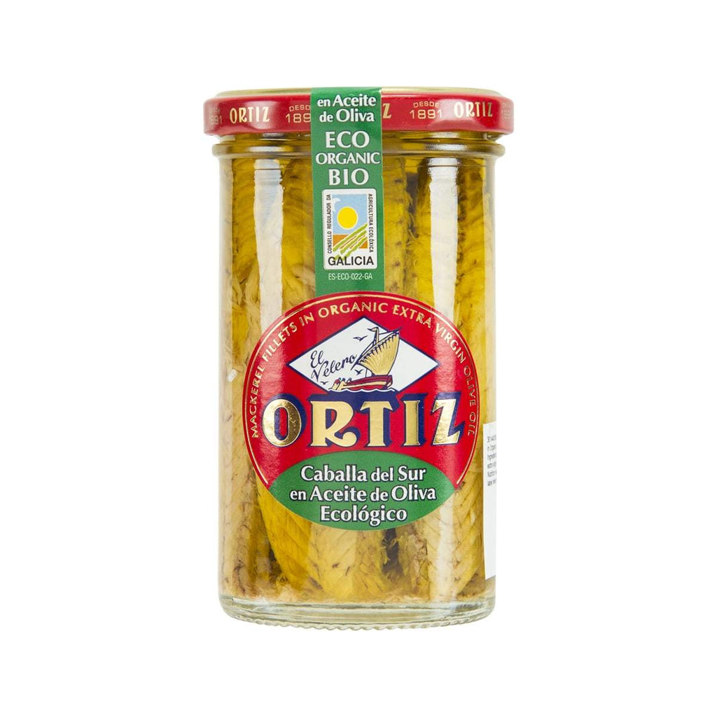 ORTIZ Mackerel Fillets in Organic Extra Virgin Olive Oil  (250g)