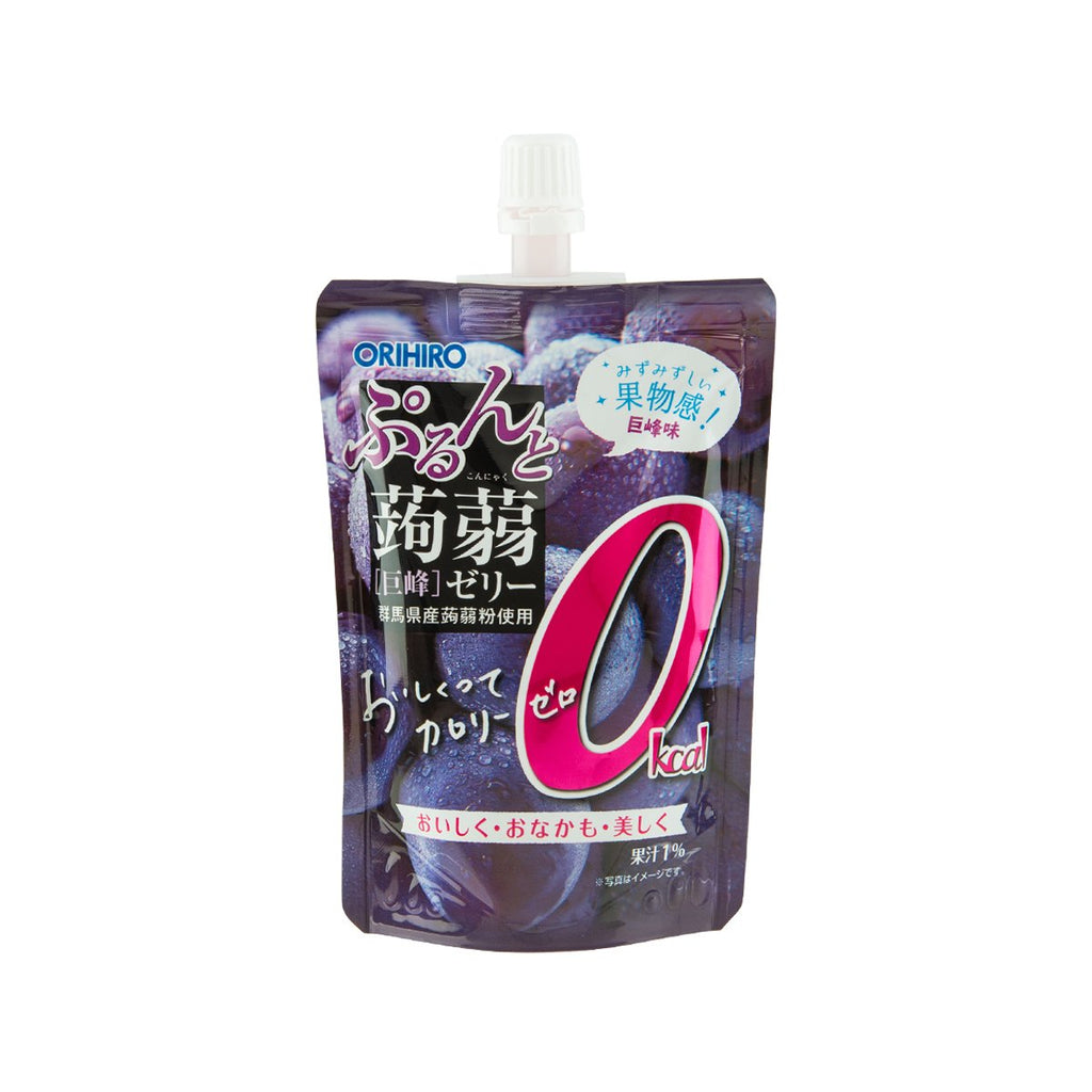 ORIHIRO Zero Calorie Konjac Jelly Drink - Grape Flavor  (130g)