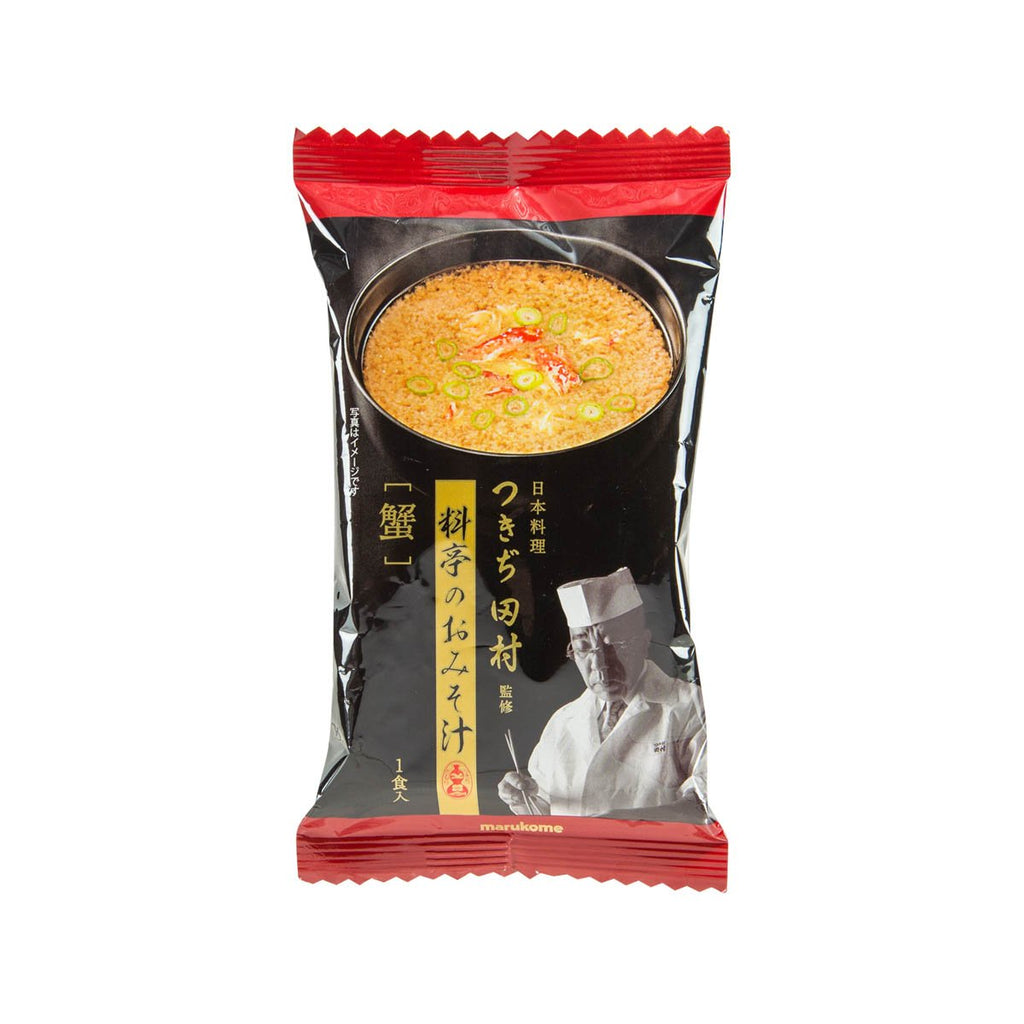 MARUKOME Tsukiji Freeze Dried Instant Miso Soup - Crab  (9.7g)