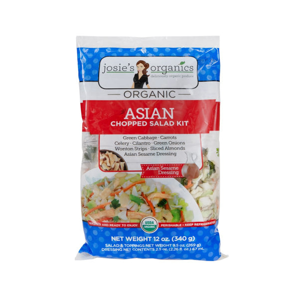 JOSIE'S ORGANICS USA Organic Asian Chopped Salad Kit w/Asian Sesame Dressing  (340g)