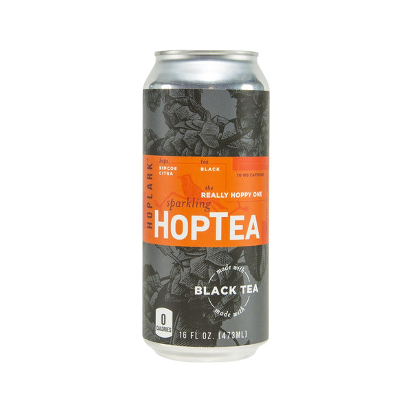 HOPTEA Sparkling Black Tea - The Really Hoppy One  (473mL)