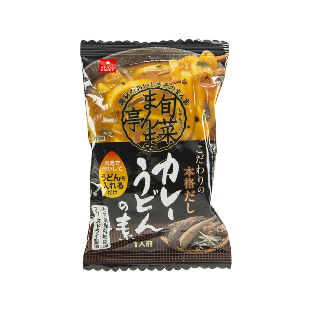 ASUZAC FOODS Instant Freeze-dried Bonito Stock Curry Soup for Udon  (24.2g)