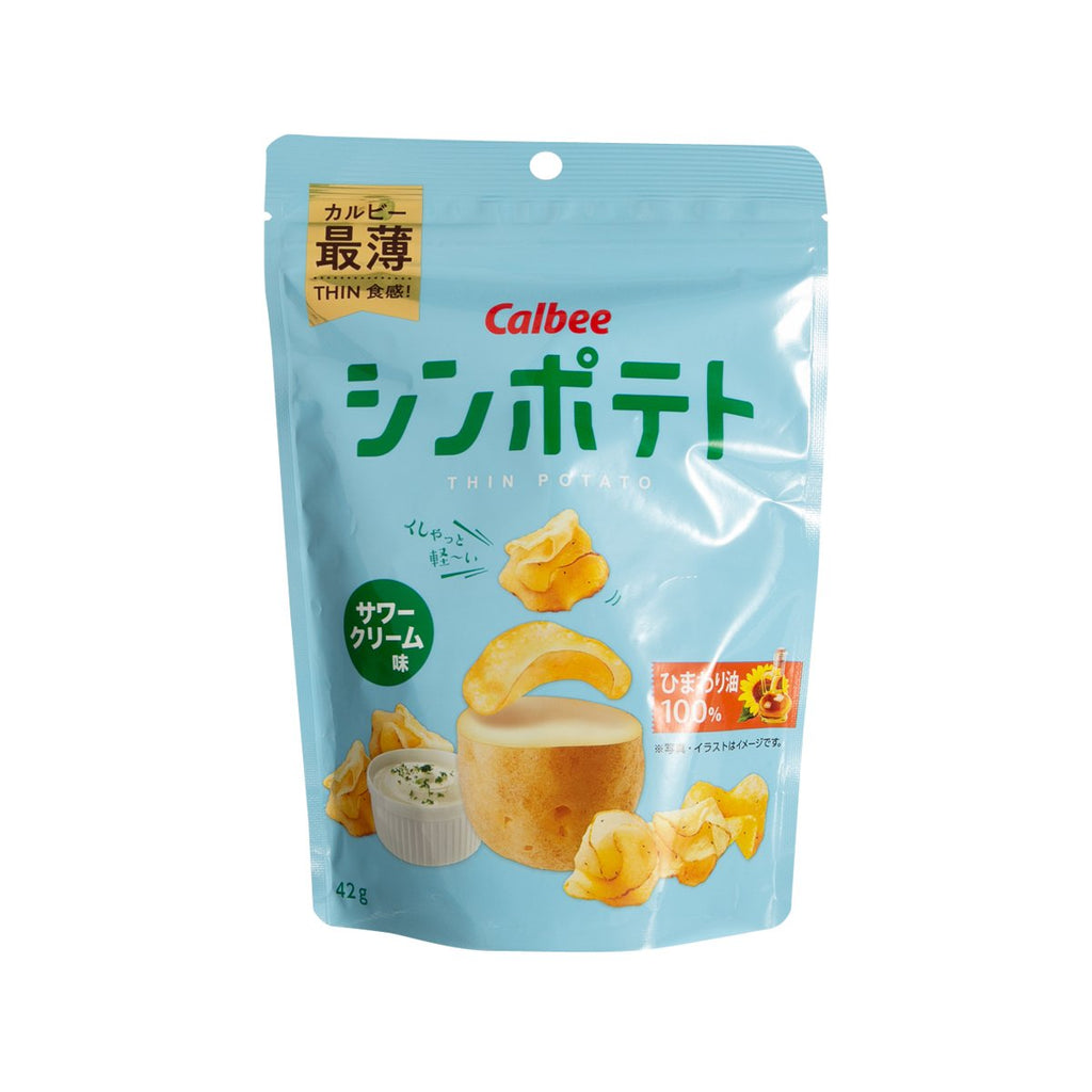 CALBEE Thin Potato Chips - Sour Cream  (42g)