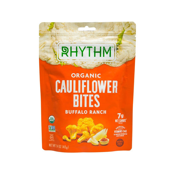 RHYTHM Organic Cauliflower Bites - Buffalo Ranch  (40g)