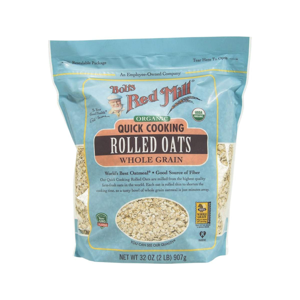 BOB'S RED MILL Organic Quick Cooking Rolled Oats  (907g)