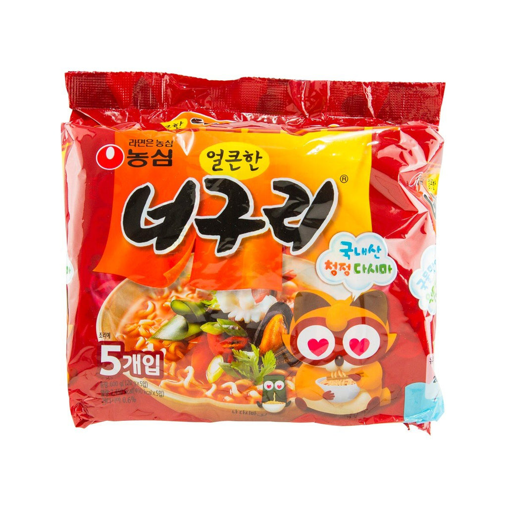 NONGSHIM Neoguri Spicy Noodles - Seafood Flavour  (5 x 120g)