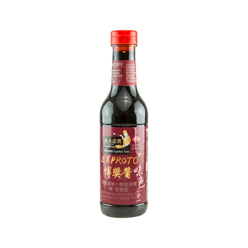 MALAYSIAN KITCHEN Exproto Blend Premium Extra Virgin & Golden Thick Soy Sauce - 2 In 1  (500mL)