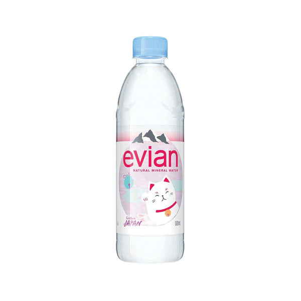 EVIAN Natural Mineral Water - Celebrate Japan (35th Anniversary Edition) [PET]  (500mL)