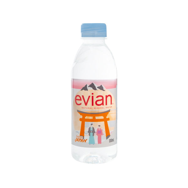 EVIAN Natural Mineral Water - Celebrate Japan (35th Anniversary Edition) [PET]  (330mL)