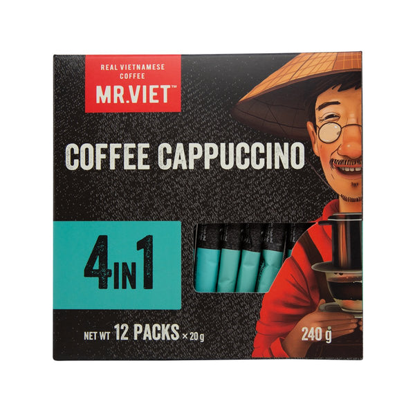 MRVIET Instant Coffee Cappuccino 4-In-1  (12 x 20g)