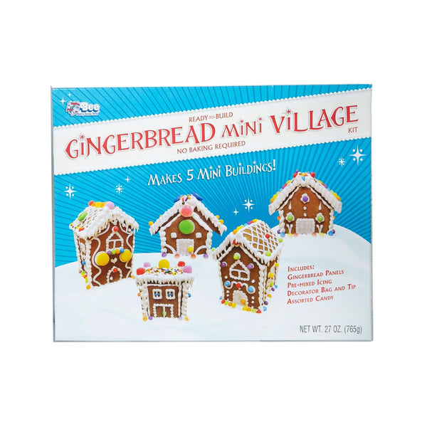 BEE Ready-To-Build Gingerbread Mini Village Kit  (765g)