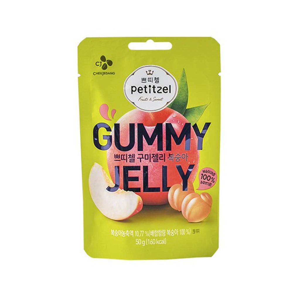 C.J. Gummy Jelly - Peach Flavor  (50g)