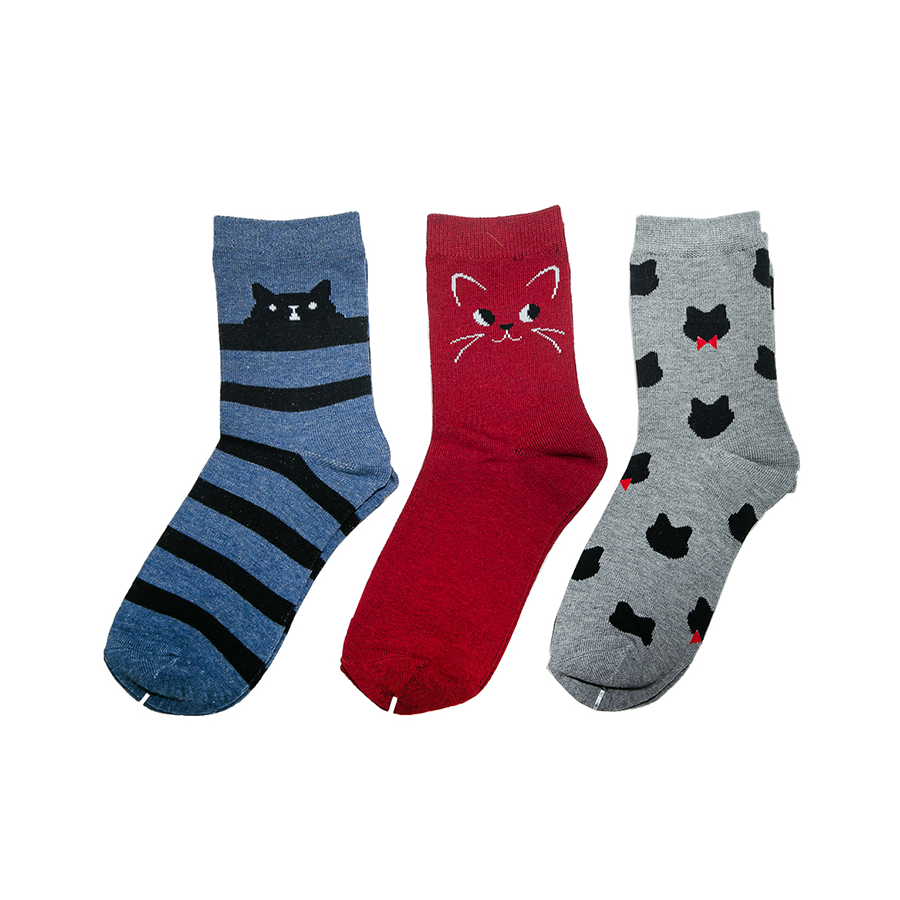 CAPTAIN YU Lady Cat Sock Set Assorted