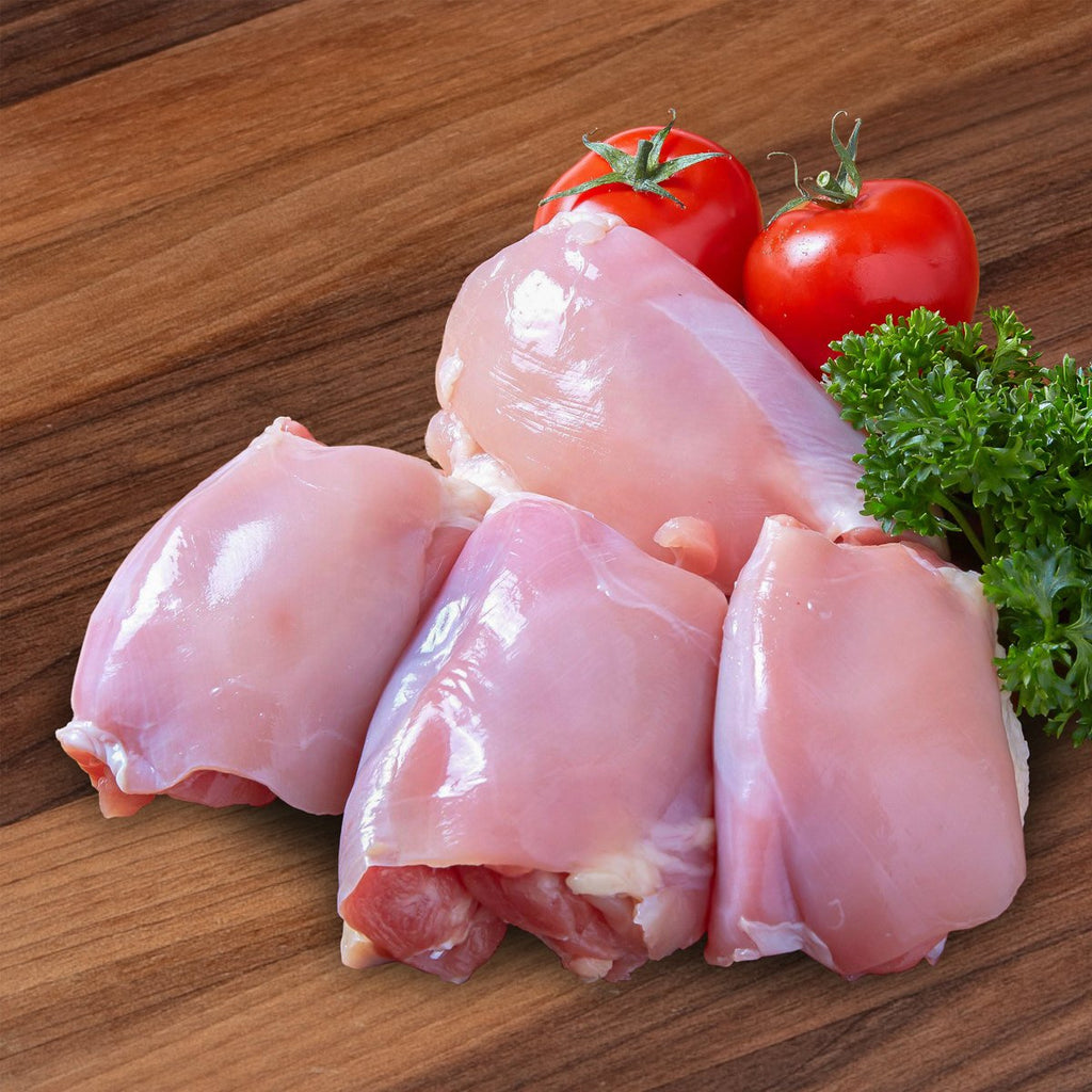 DAYLESFORD ORGANIC UK Chilled Organic Chicken Thigh Boneless Skinless  (350g)