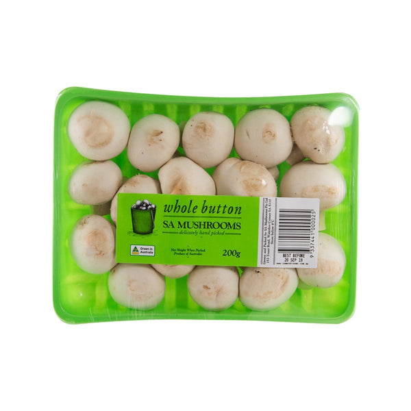 FRESH PLEASE Australian White Button Mushroom  (200g)